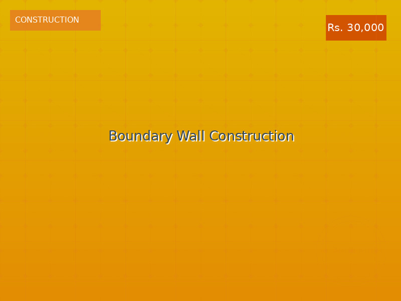 Boundary Wall Construction