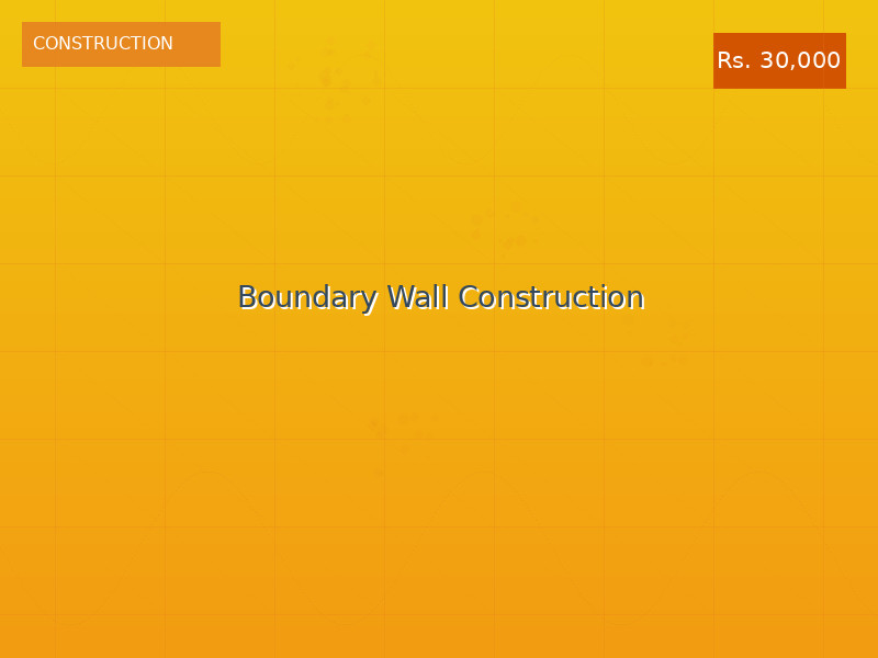 Boundary Wall Construction