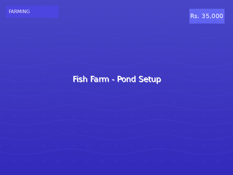 Fish Farm - Pond Setup