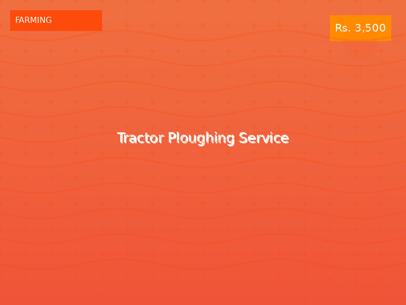 Tractor Ploughing Service