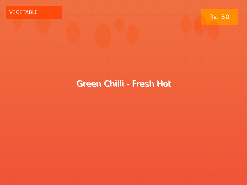 Green Chilli - Fresh Hot