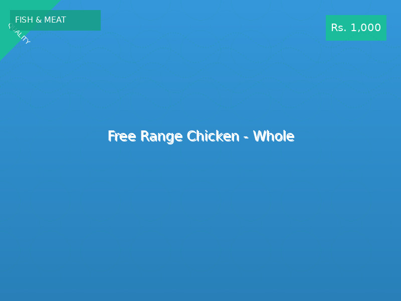 Free Range Chicken - Whole