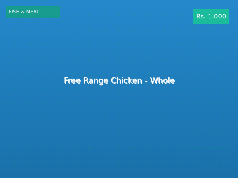 Free Range Chicken - Whole