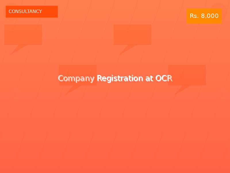 Company Registration at OCR