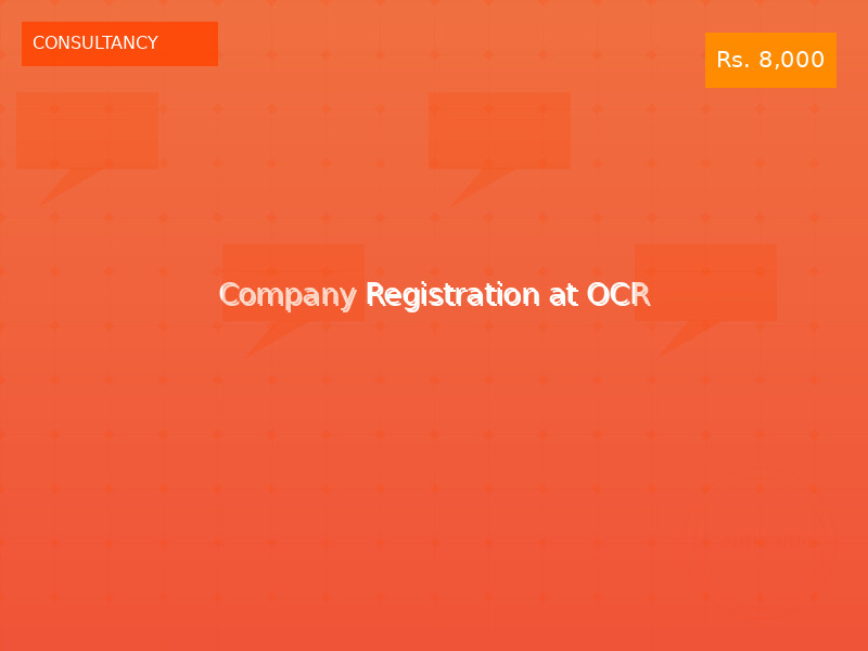 Company Registration at OCR