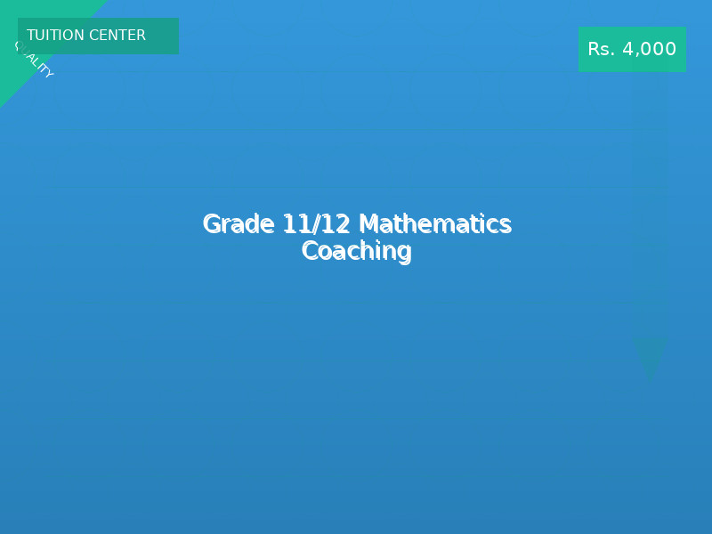 Grade 11/12 Mathematics Coaching