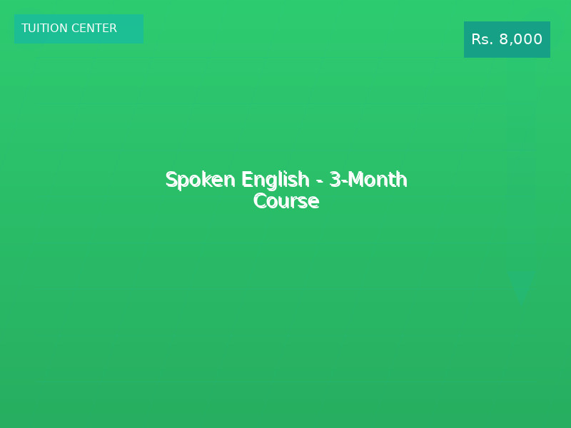 Spoken English - 3-Month Course
