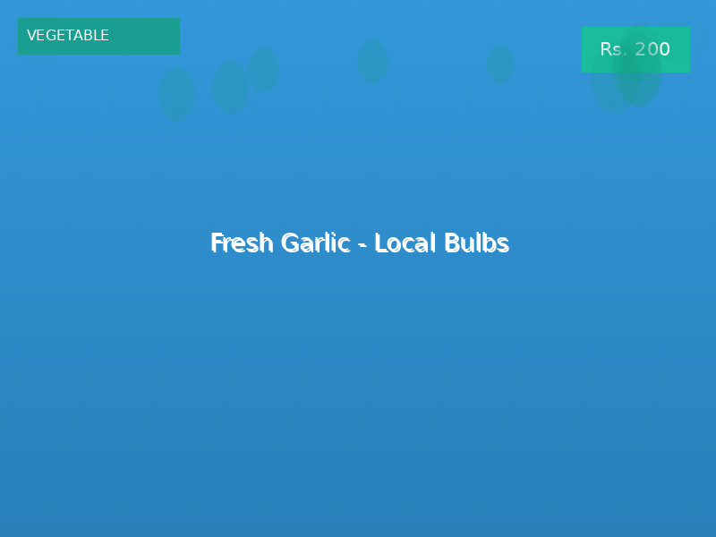 Fresh Garlic - Local Bulbs