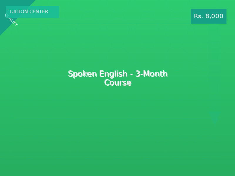 Spoken English - 3-Month Course