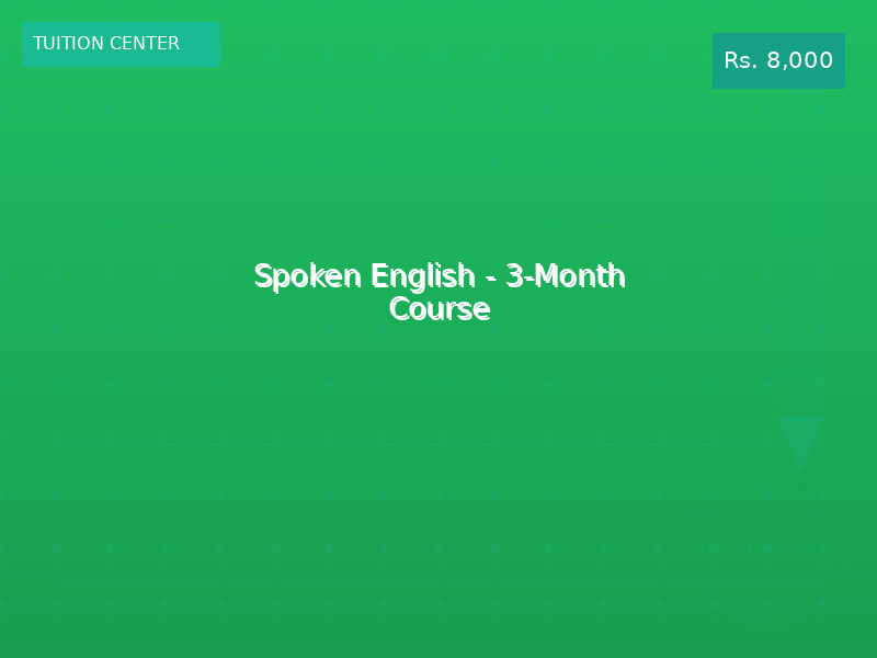 Spoken English - 3-Month Course