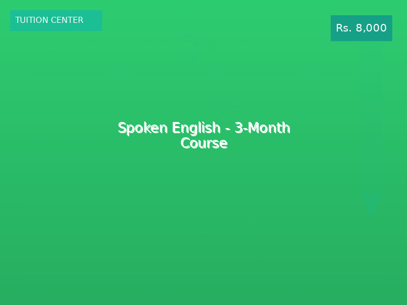Spoken English - 3-Month Course