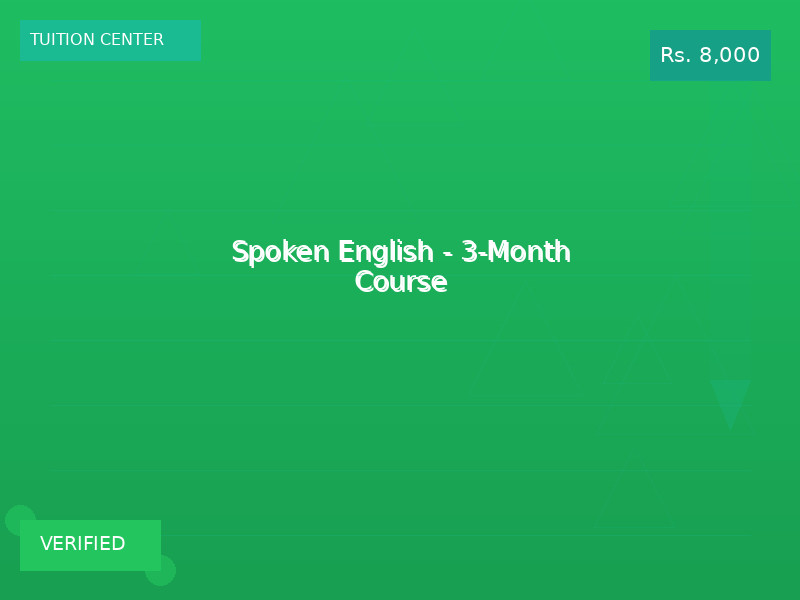 Spoken English - 3-Month Course