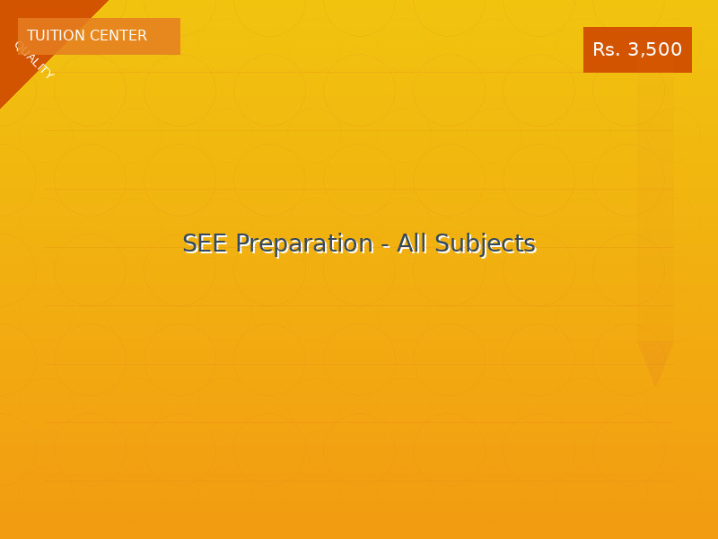 SEE Preparation - All Subjects
