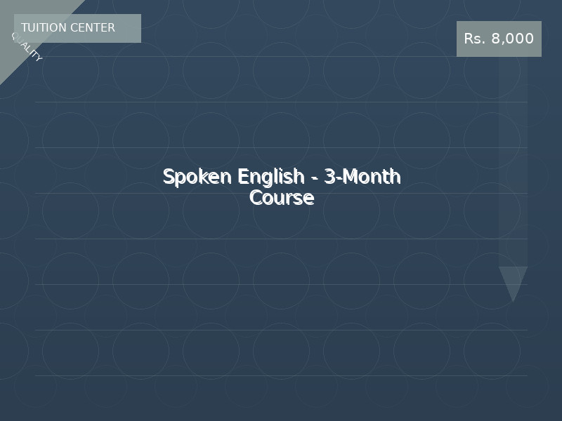 Spoken English - 3-Month Course