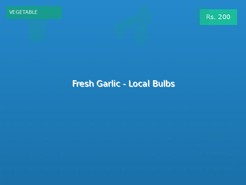 Fresh Garlic - Local Bulbs