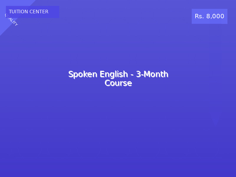 Spoken English - 3-Month Course