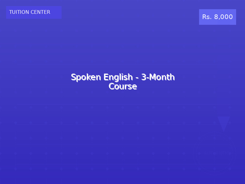 Spoken English - 3-Month Course