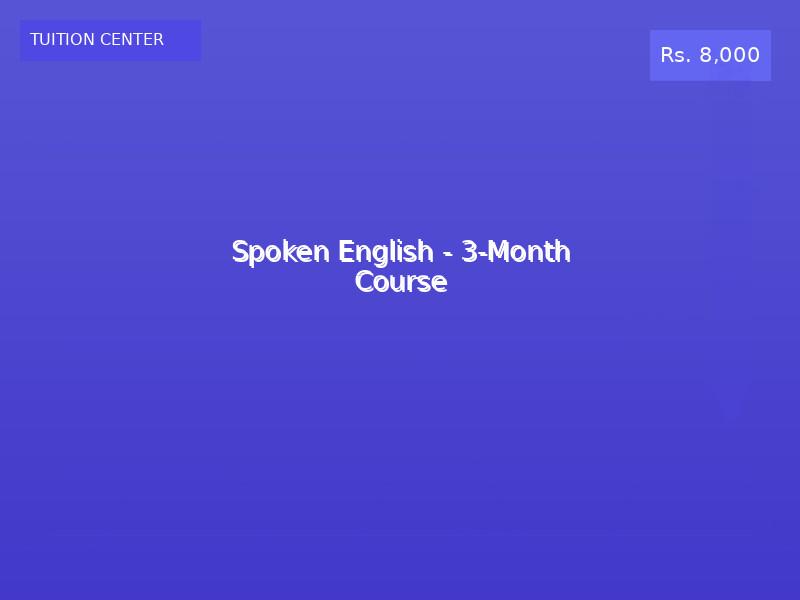 Spoken English - 3-Month Course