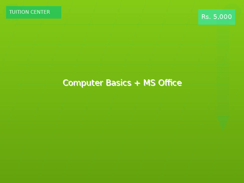 Computer Basics + MS Office
