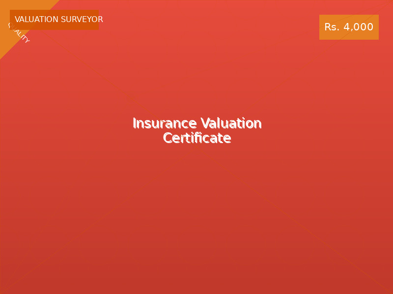 Insurance Valuation Certificate