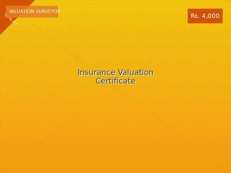 Insurance Valuation Certificate