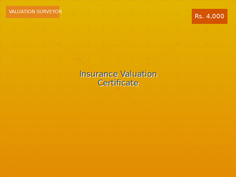 Insurance Valuation Certificate