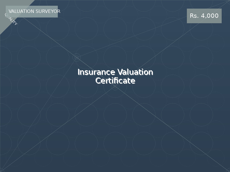 Insurance Valuation Certificate