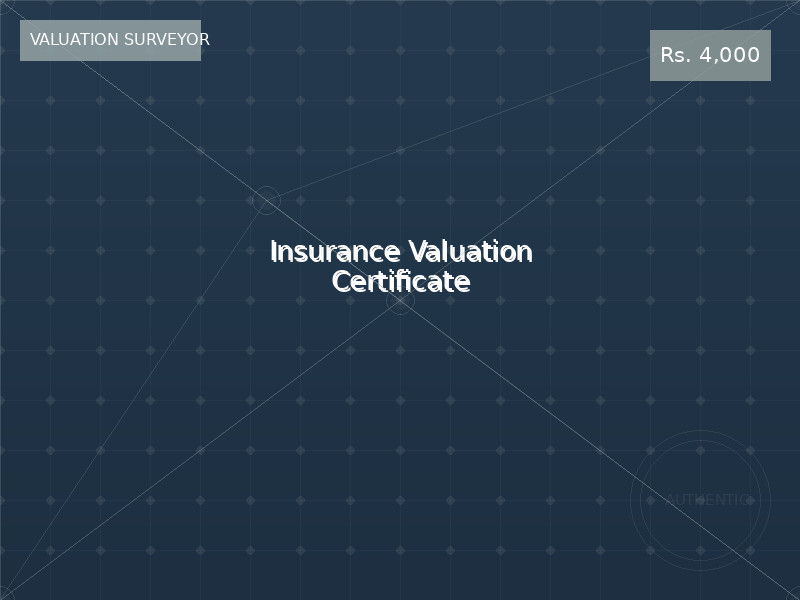 Insurance Valuation Certificate