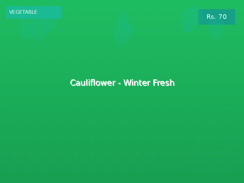 Cauliflower - Winter Fresh