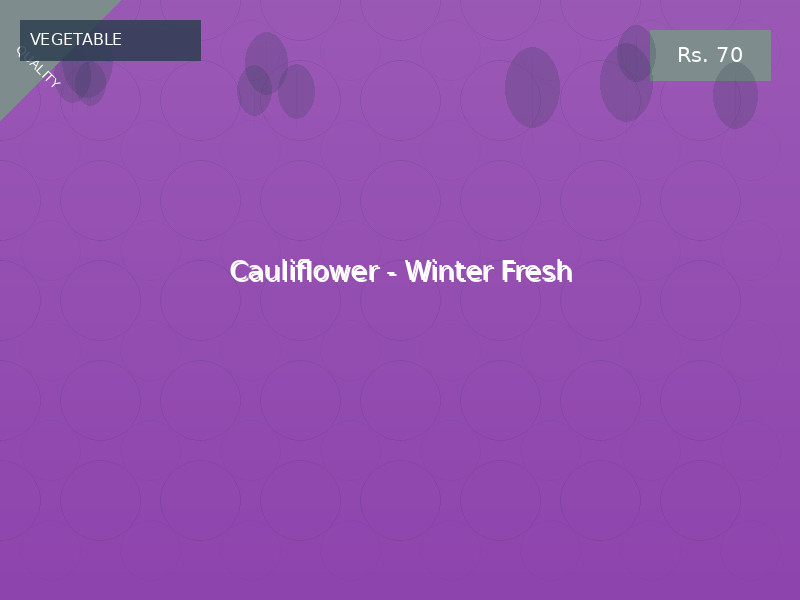 Cauliflower - Winter Fresh