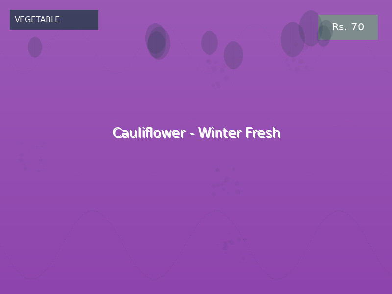 Cauliflower - Winter Fresh