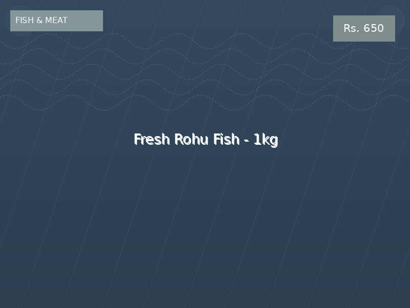 Fresh Rohu Fish - 1kg