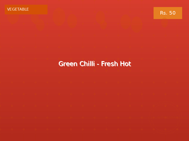 Green Chilli - Fresh Hot