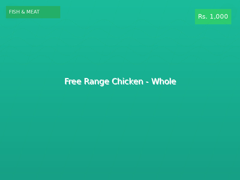 Free Range Chicken - Whole