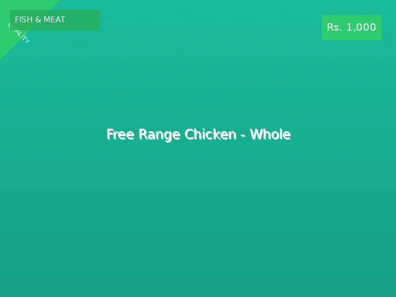 Free Range Chicken - Whole
