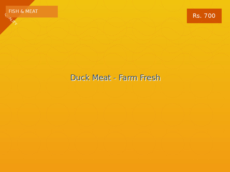 Duck Meat - Farm Fresh