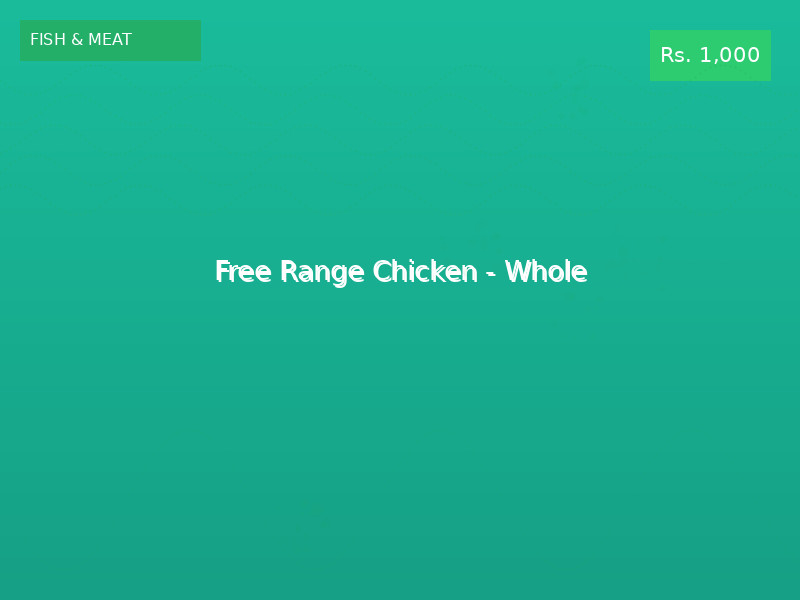 Free Range Chicken - Whole