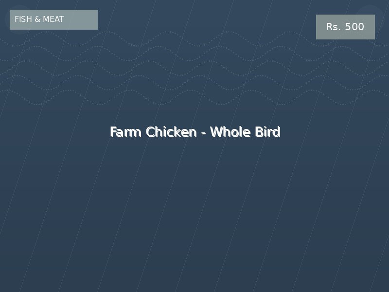 Farm Chicken - Whole Bird