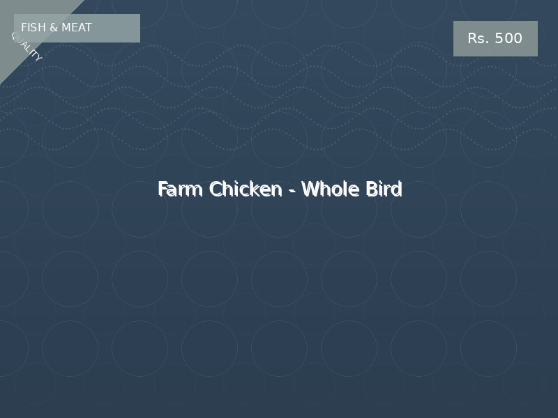 Farm Chicken - Whole Bird
