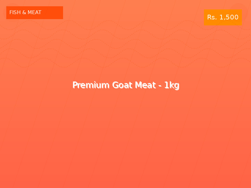 Premium Goat Meat - 1kg