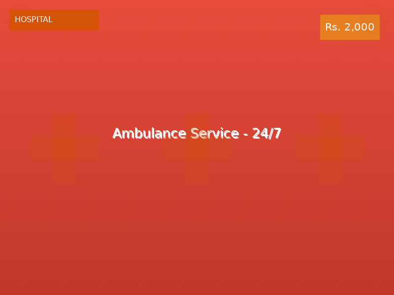 Ambulance Service - 24/7