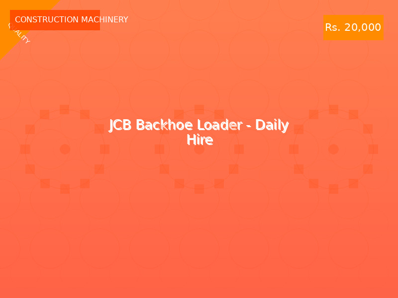 JCB Backhoe Loader - Daily Hire