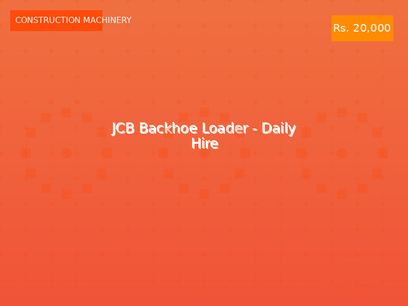 JCB Backhoe Loader - Daily Hire