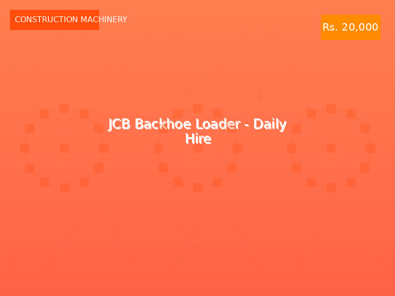 JCB Backhoe Loader - Daily Hire