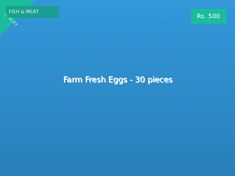 Farm Fresh Eggs - 30 pieces