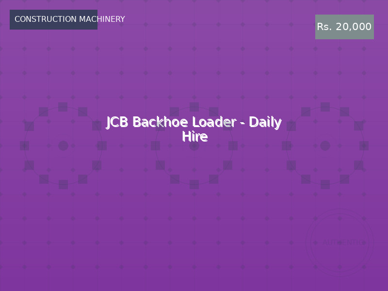 JCB Backhoe Loader - Daily Hire
