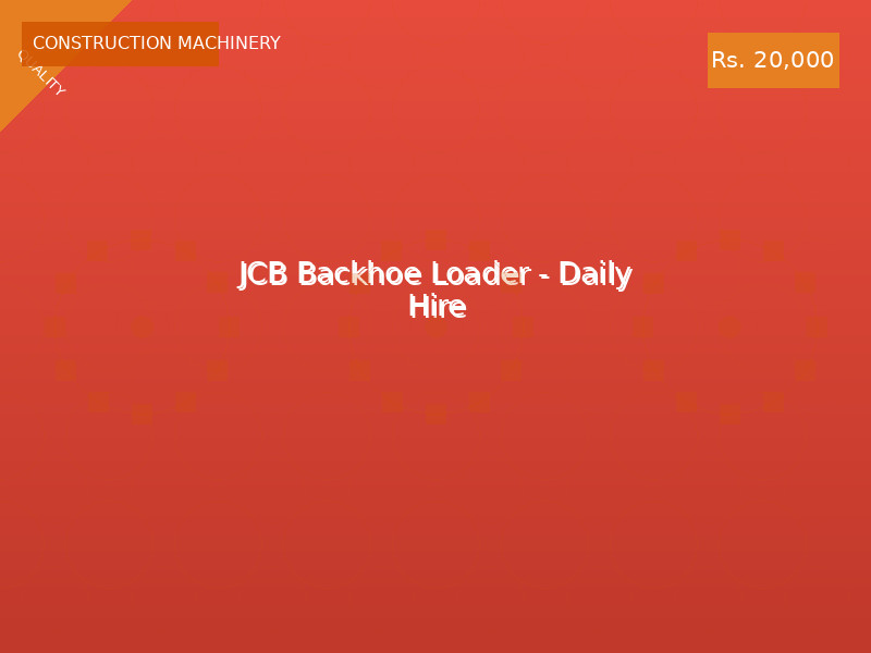JCB Backhoe Loader - Daily Hire
