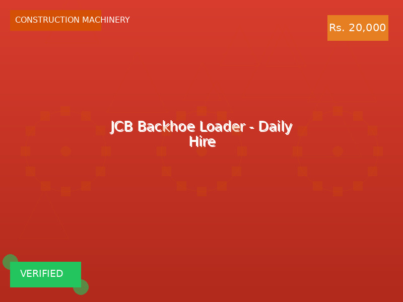 JCB Backhoe Loader - Daily Hire