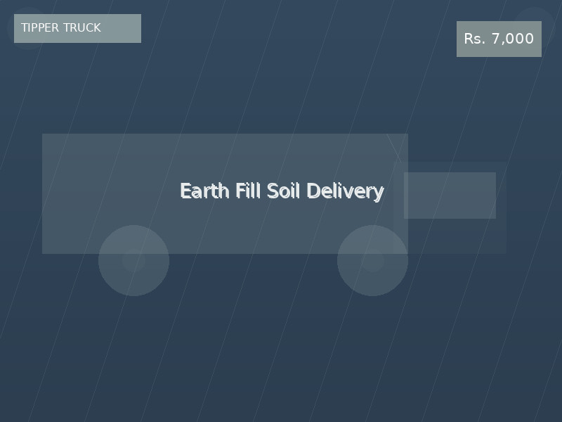 Earth Fill Soil Delivery