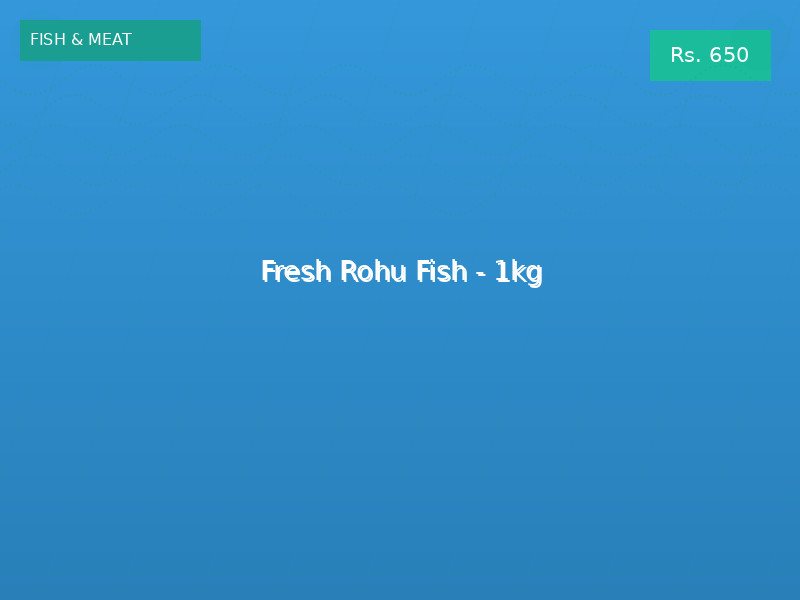 Fresh Rohu Fish - 1kg